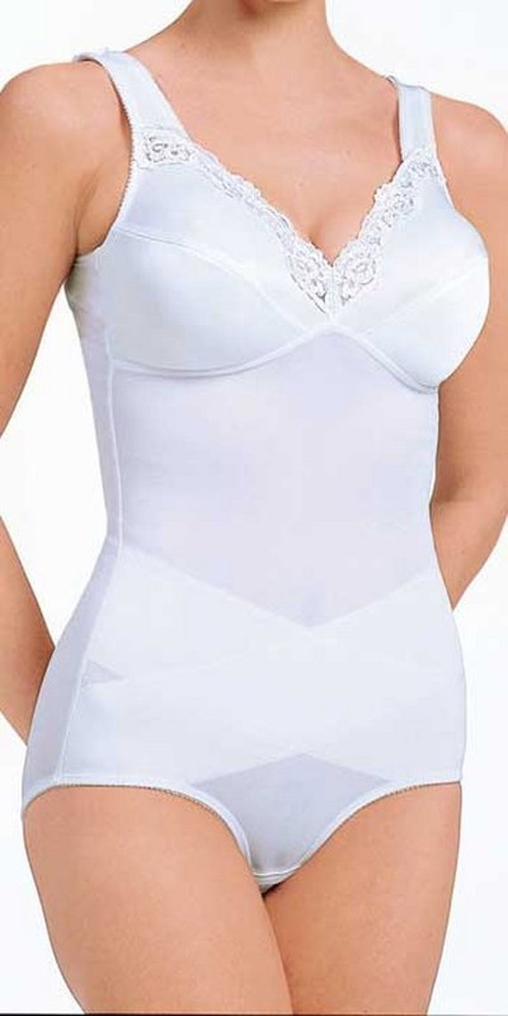 Vintage New With Tags Plus Form's Instant Shaping Firm Control Wire Free  Body Briefer White 34B 