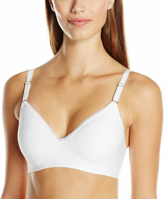 Vintage New Hanes Perfect Coverage Wireless Seamless Convertible T-shirt  Bra With Comfortflex Fit Snow White Size Large 36D, 38B,C,D, 40B -  New  Zealand