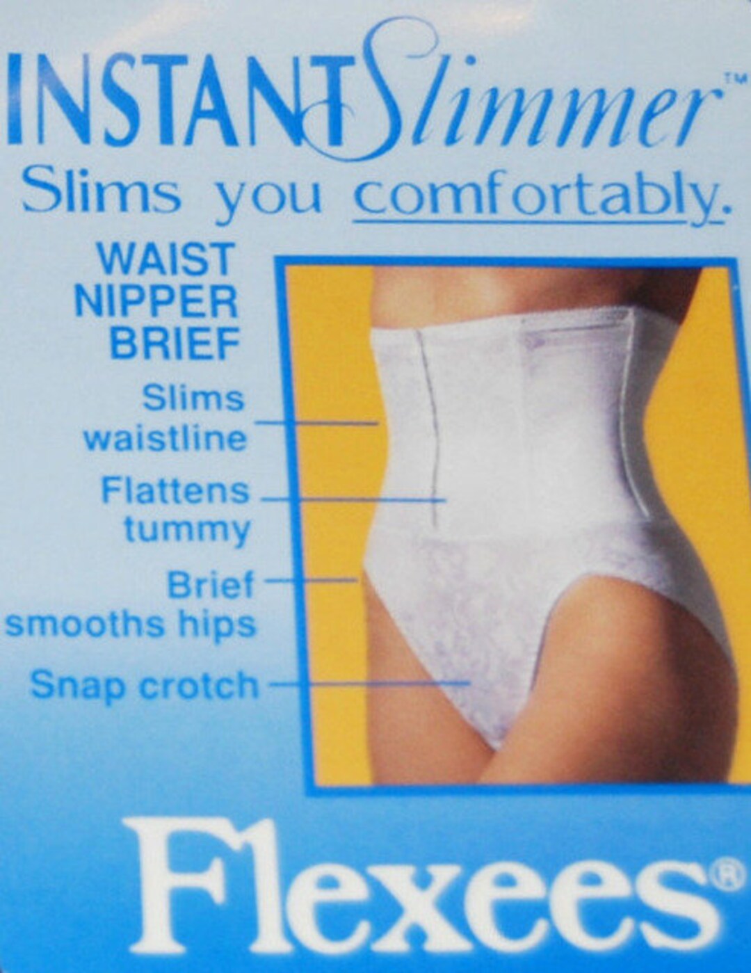 Vintage Flexees High Waist Instant Slimmer Floral Deluster Firm Control