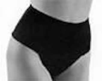 Vintage Nancy Ganz Body Slimmer Tumm-ee Moderate Shaping Control Panty Girdle Brief Tuxedo Black Size X Large (31"-32")
