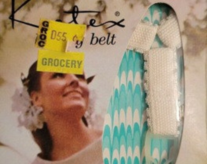 Vintage New Kotex Luxury Sanitary Napkin Belt & One Dozen 12 Tabbed Sanitary Napkins Etsy