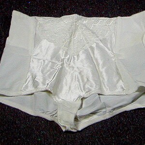 Vintage Glamorise Firm Control Panty Girdle Brief With Embroidered Lace  White 11 X Large 5152 Large -  UK
