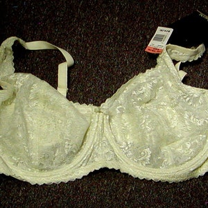 Vintage New With Tags Bali Deep Plunge Embroidered Lace Desire