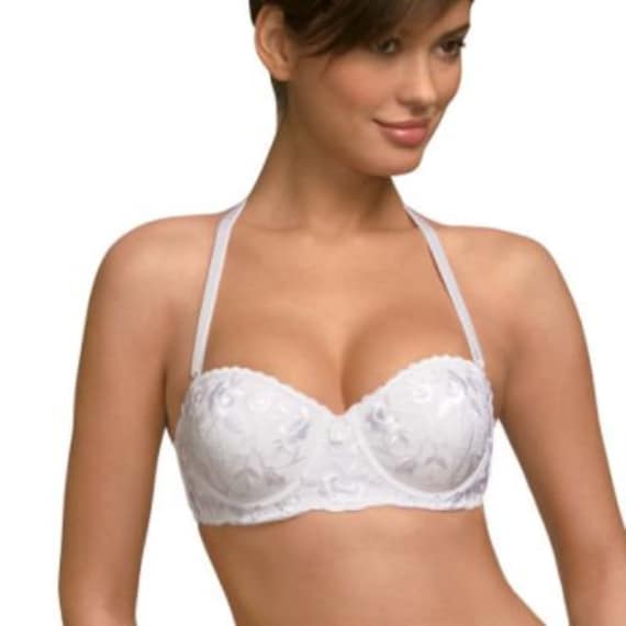 Vinatge New With Tags Maidenform Rendezvous Foam Lined Convertible  Underwire Bra Snow White 34C 