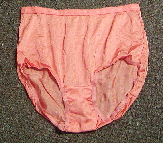 New Luxurious Comfort Choice 100% Nylon Full Coverage Brief Panty Pumpkin  Orange 