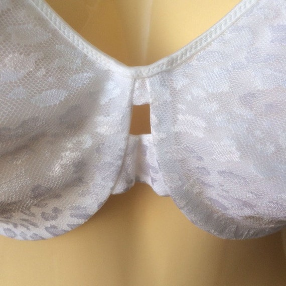 Vintage Maidenform's Sweet Nothings Emnbroidered Floral Lace Full Figure  Underwire Bra White 38DD -  Canada