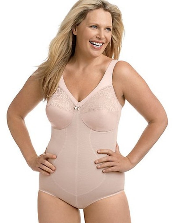 Vintage New With Tags Glamorise Magic Lift Firm Control Wire Free Body  Briefer Body Beige 36B -  Canada