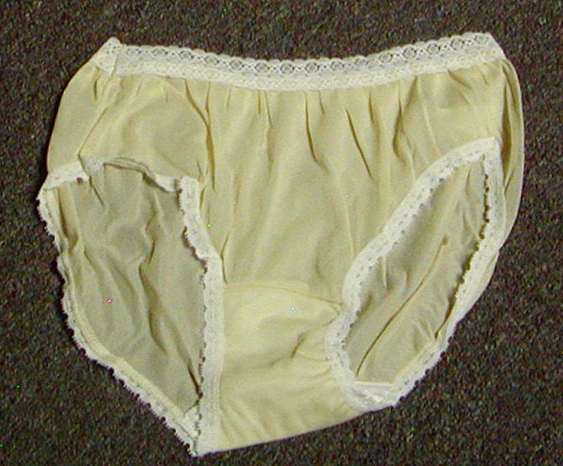 Size LL women nylon lacy panties vintage style soft briefs underwear lace  cloth