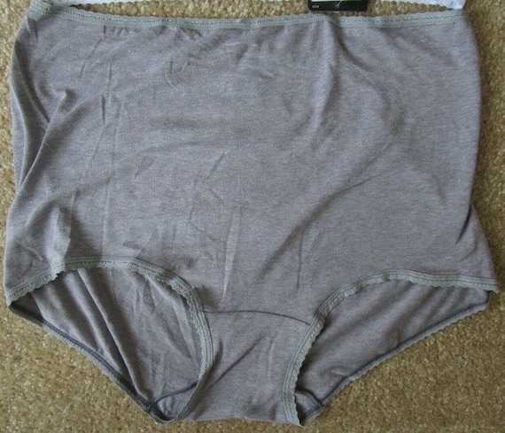 Vintage Bali Skimp Skamp Cotton Blend Full Brief Panty Slate Gray