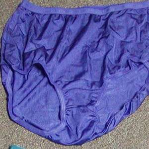 New Luxurious Comfort Choice 100% Nylon Full Coverage Brief Panty Royal  Blue Size 7 L -  Norway