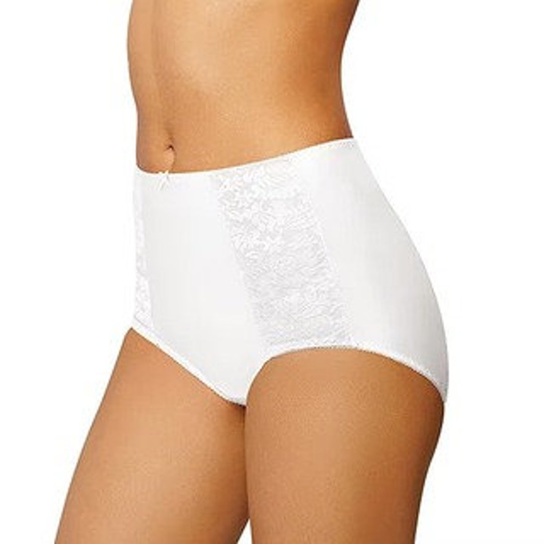 Vintage New Bali Essentials Double Support Luxurious Full Brief Panty Snow  White -  UK