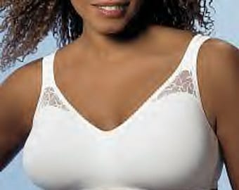 Vintage New With Tags Just My Size Full Figure Hidden Support Cotton Wire  Free Bra White 40DD -  Sweden