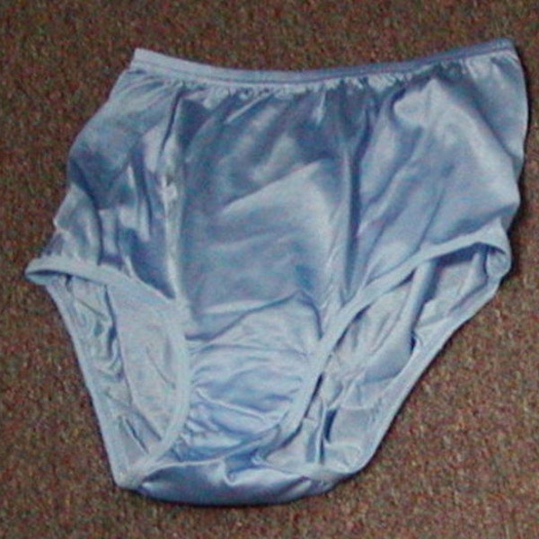 Vintage nieuwe Maxwell Scott's Tender Touch volledige korte nylon panty met volledige achterdekking Royal Blue