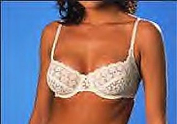 Vintage New With Tags Lunaire Sienna Lace Full Figure Underwire Bra White  36DD -  Sweden