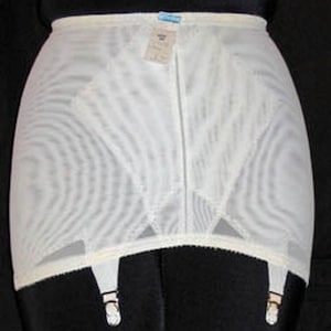 Vintage New with tags Bestform Firm Control Open Bottom Panty Girdle with  garters Wh Md (28)