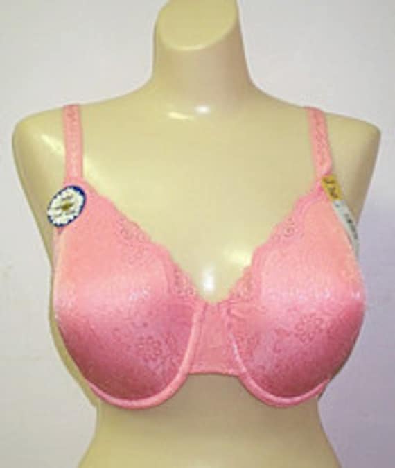 Vintage New With Tags Maidenform Seamless Full Support Underwire Bra Pale  Pink 40C 