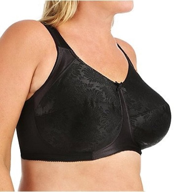 Vintage New Aviana Satin & Lace Full Support Minimizing Soft Cup