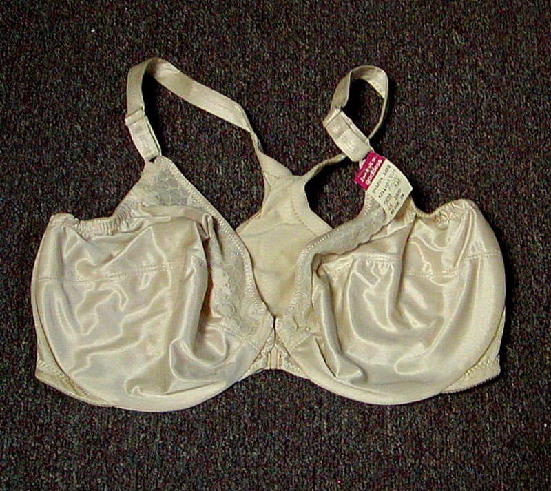 Vintage New With Tags Goddess Full Support Front Close Racerback Underwire  Bra Body Beige 38DD 