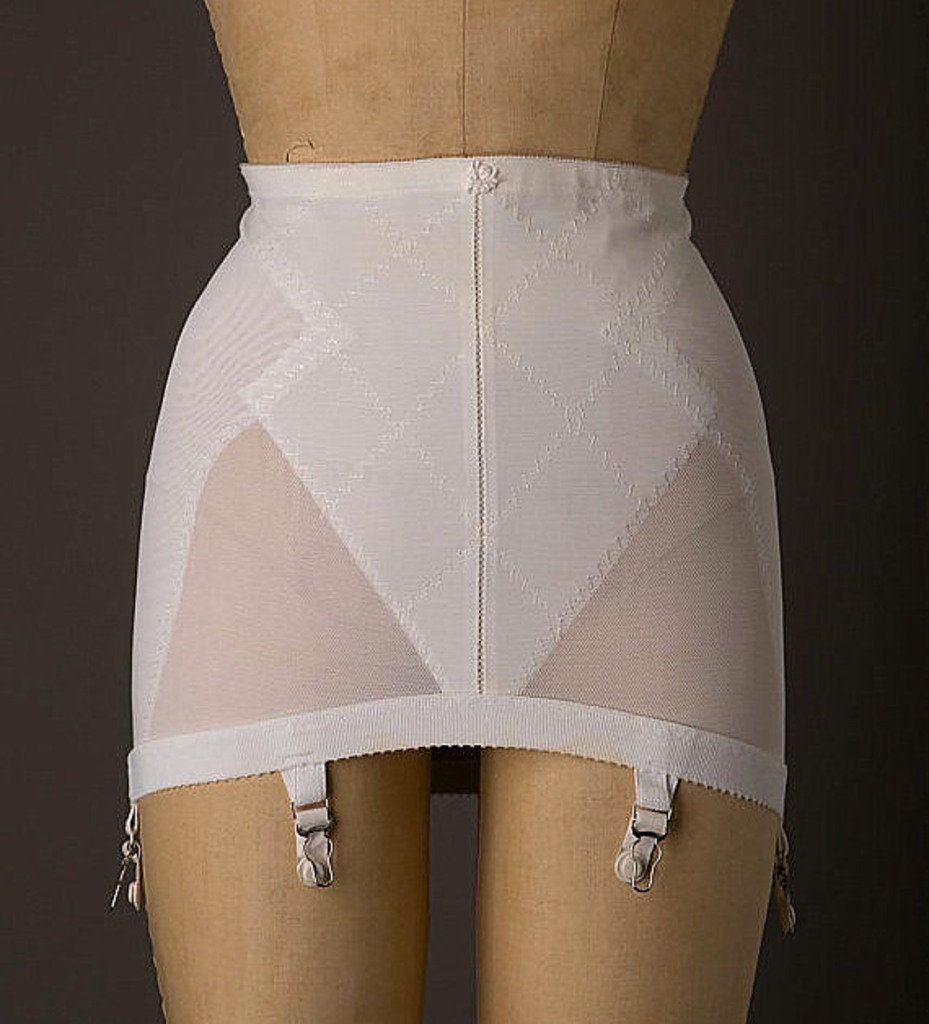 Vintage New Playtex Double Diamonds Firm Open Bottom Girdle With 6