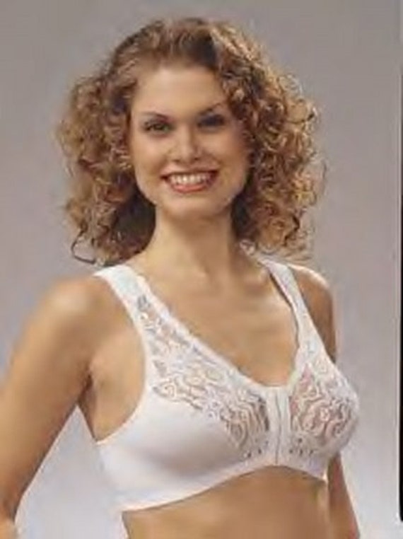 Vintage New Glamorise Magnetic Comfort Posture Bra White 36 B/C