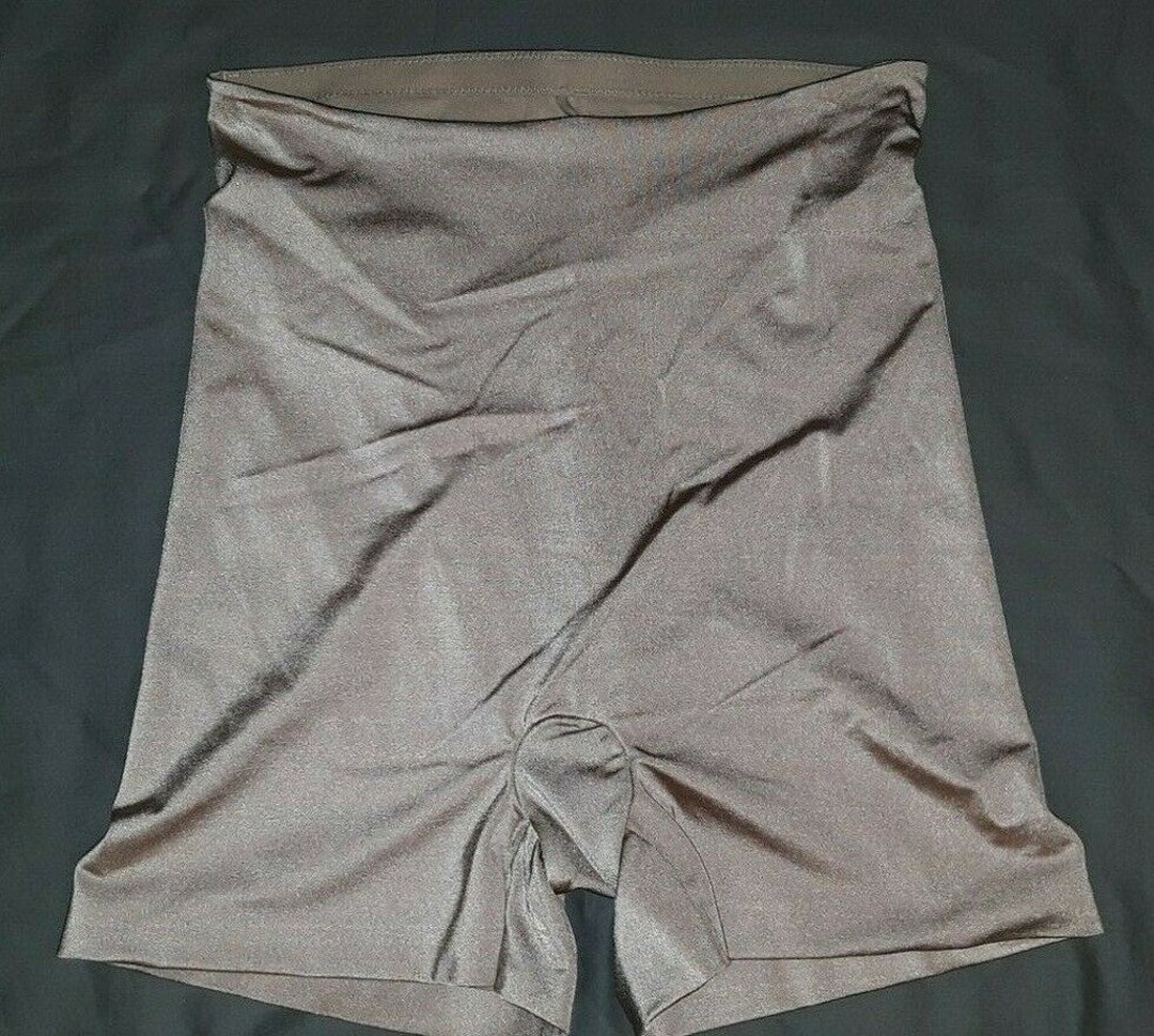 RED HOT by SPANX High-Waist Mid-Thigh Shaping Shorts Beige Size 3
