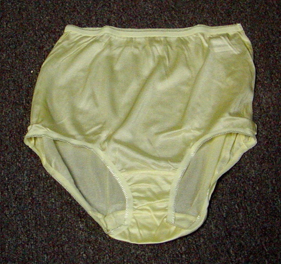 Vintage New Penney's Underscore's Luxurious Full Brief Nylon Panty Pale