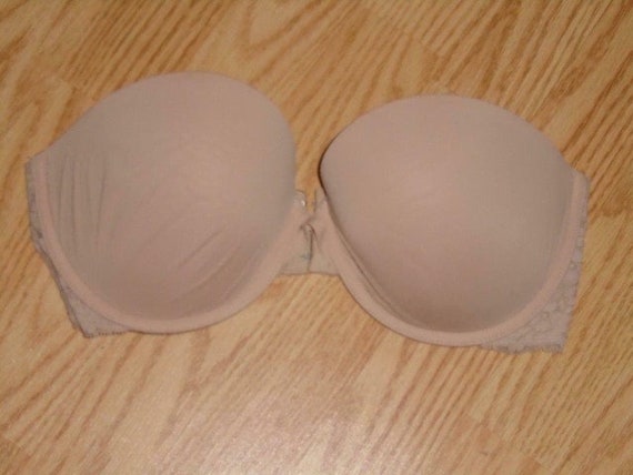 Vintage Aerie Seamless Show off Strapless Push up Underwire Bra Beige 34D -   Israel