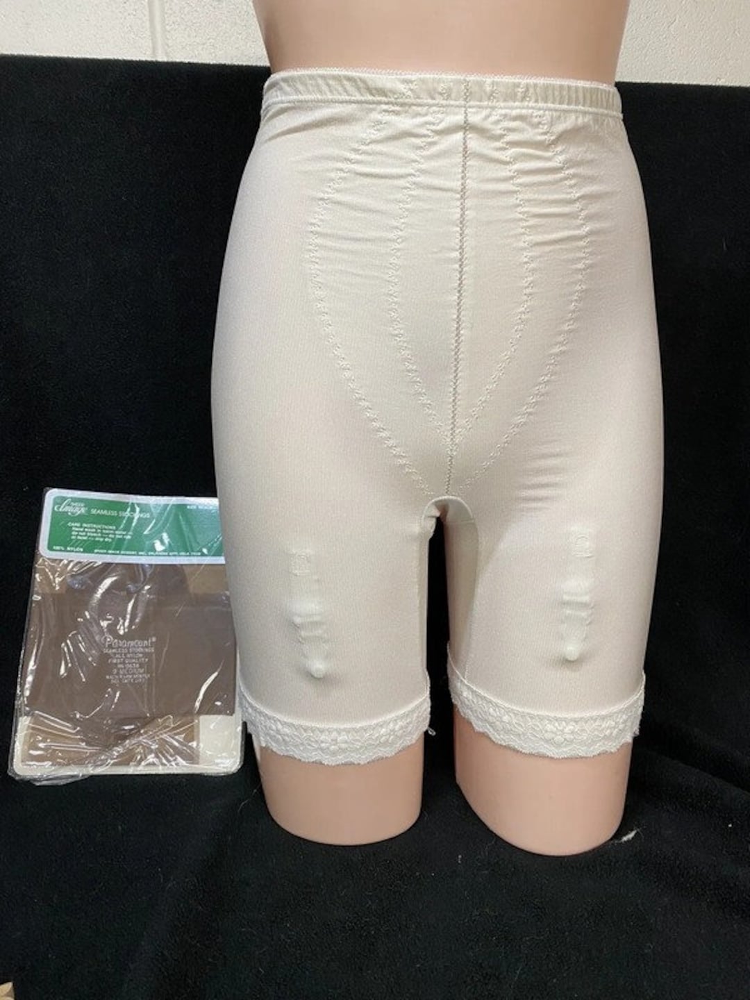 Trimflex Of California Pale Yellow And White Girdle With Garters Sz M -  clothing & accessories - by owner - apparel