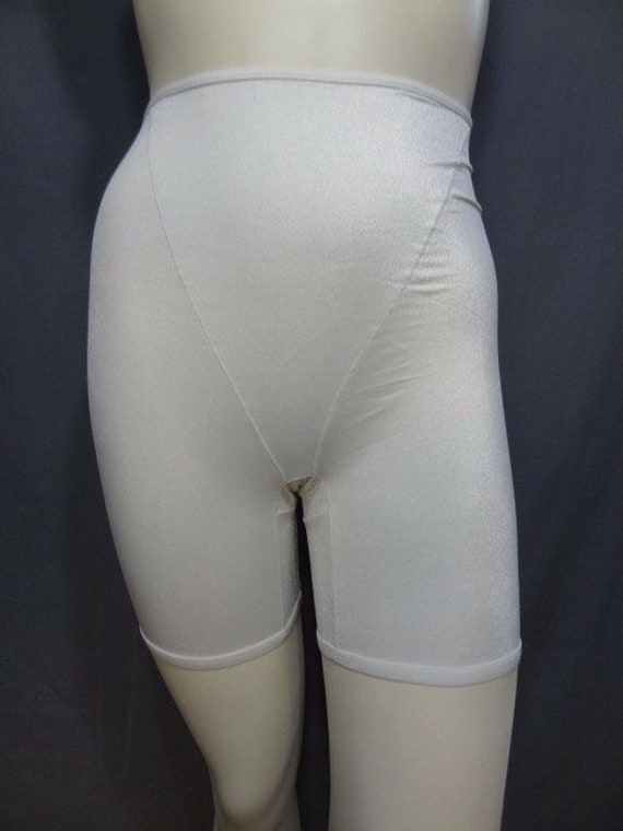 Slimming HIGHWAIST Beige SHAPER Vintage LONG LEG GIRDLE SHAPER PANTIES - SM