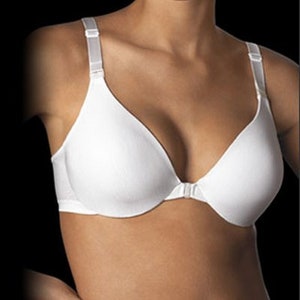 Vintage New With Tags Bali Seductive Curves Full Figure Front Close  Underwire Bra White 40D 