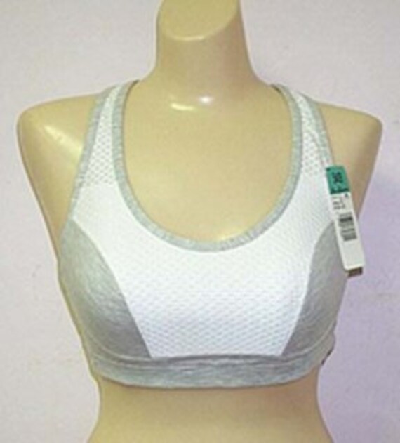 Vintage New With Tags Bestform High Performance Full Support Sports Bra Gray white 40C Etsy