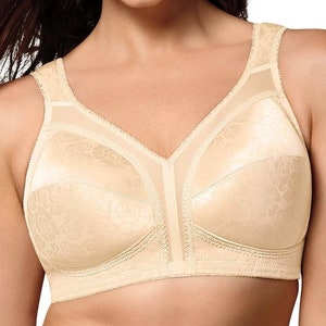 Playtex 18 Hour Silky Soft Smoothing Wireless Bra Nude 46C Women's 