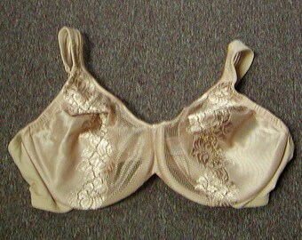 Vintage New Lane Bryant's Body Naturals Embroidered Molded Underwire  Minimizer Bra Pale Pink 38B 