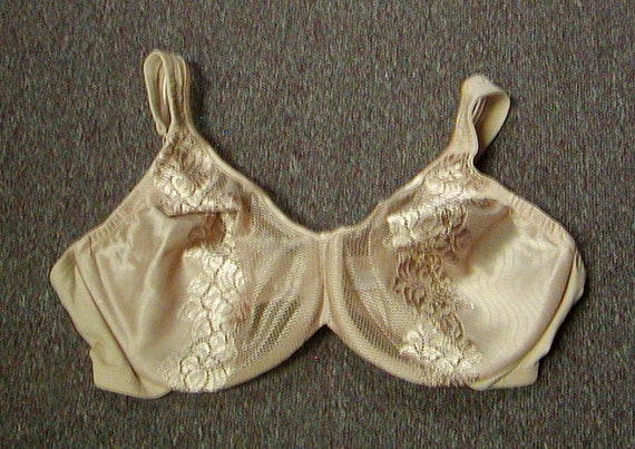 Vintage Lane Bryant's New Body Naturals Embroidered Molded Underwire  Minimizer Bra Body Beige 42C 