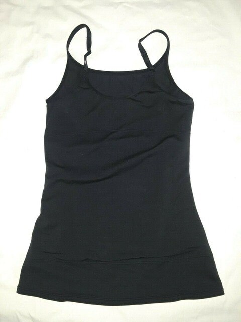 Vintage Maidenform Flexees Long Length Shaping Cool Comfort Camisole Tuxedo  Black 2X Large 3334 