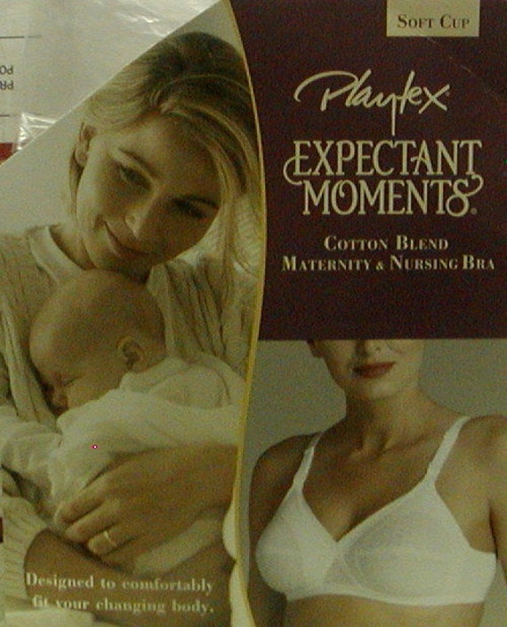 Vintage New With Tags Playtex Expectant Moments Cotton Nursing Bra White  42DD -  Canada