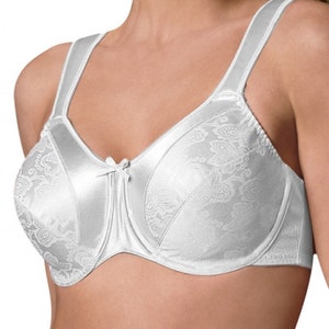 Vintage New With Tags Bali Satin Tracings Full Support Minimizer Underwire  Bra White 38C -  Australia