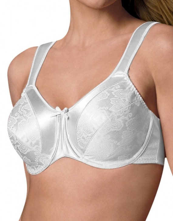 Vintage New With Tags Bali Satin Tracings Full Support Minimizer Underwire  Bra White 38C -  Israel