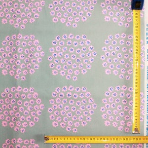 Marimekko fabric Puketti grey/pink by Rimala 145x50cm