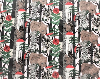 Marimekko fabric, Pikkuveljekset, by Maija Louekari, 145x31cm (one repeat)