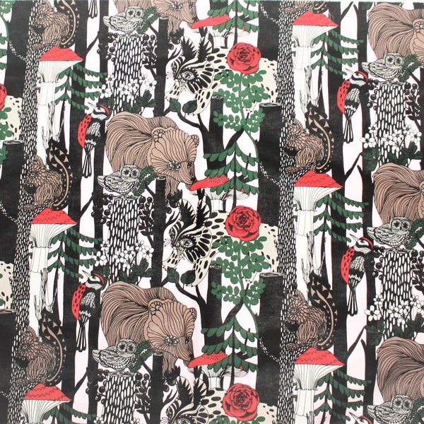 Marimekko fabric, Pikkuveljekset, by Maija Louekari, 145x31cm (one repeat)