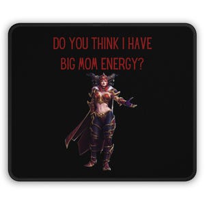 Alexstrasza-muismat 'Big Mom Energy' – World of Warcraft gamer-bureaumat
