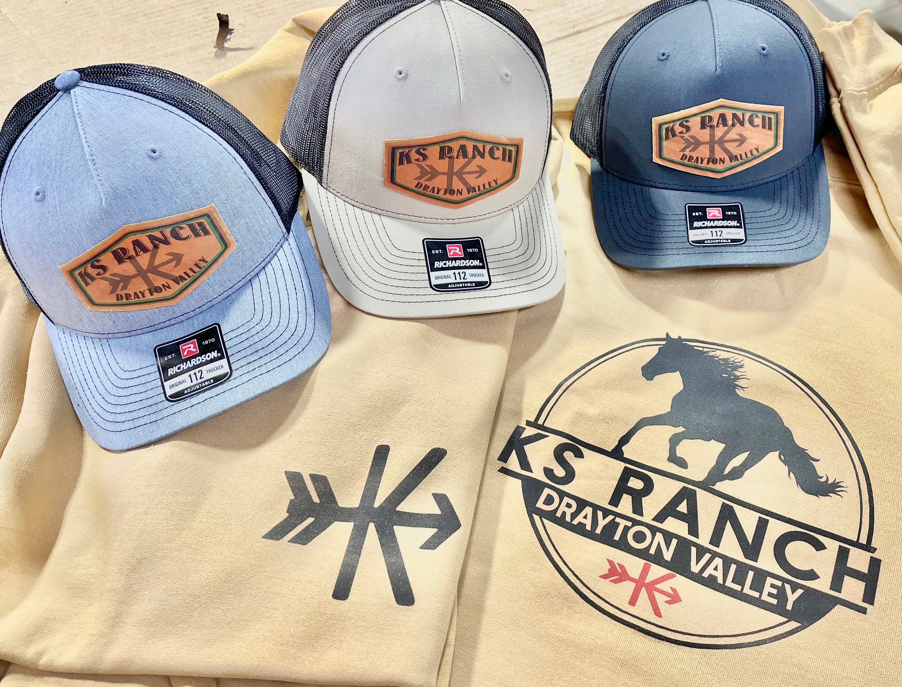 Farm Logo Design Richardson Hats Tshirts to Match Custom Farm Shirt ...