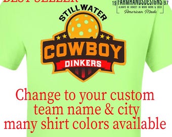 Pickleball shirt custom pickleball club name team name city name tshirt hoodie long sleeve tshirts Bella Canvas Comfort Colors
