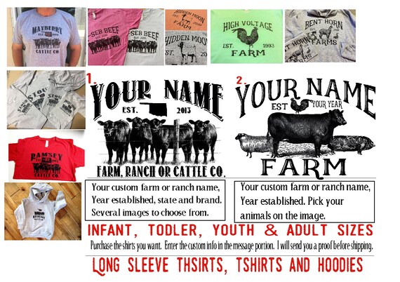 Custom farm sweatshirts Clearance