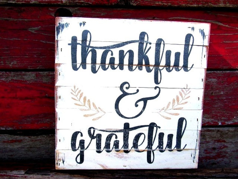 Thankful and Grateful Sign Shiplap Farmhouse Decor Farmhouse | Etsy