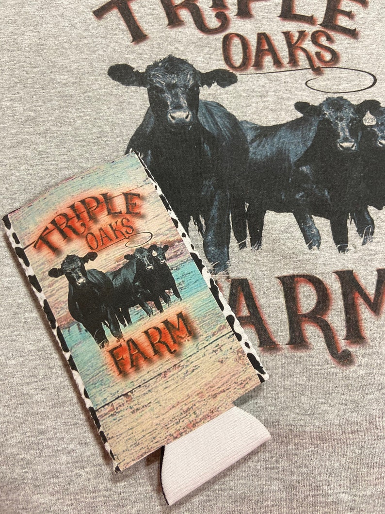 Custom Farm Koozie your farm ranch brand tall slim can fun Etsy