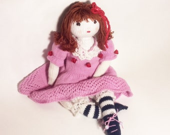 Doll knitting pattern – Instand PDF download in English – Number 12