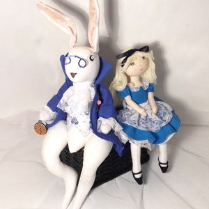 Rag doll pattern and bunny rabbit pattern – Instand PDF download in English and french– Number 10