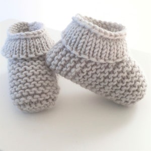 Baby Booties, Handknit Newborn Gift